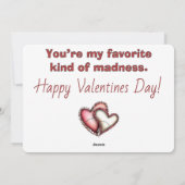 Crazy for You Valentine Card  シーズンカード (裏面)