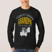 Crazy Forklift Driver Grandpa Accessories Tシャツ (正面)