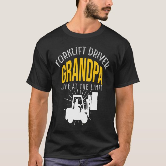 Crazy Forklift Driver Grandpa Accessories Tシャツ (正面)