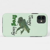 Crazy Frog Lady Frog lover gifts Case-Mate iPhoneケース (裏面(横))