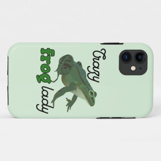 Crazy Frog Lady Frog lover gifts Case-Mate iPhoneケース (裏面(横))
