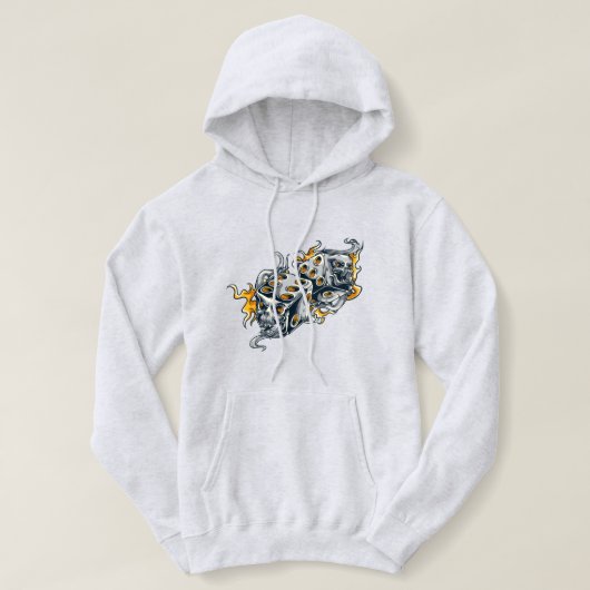 Crazy ghost 👻 パーカ (デザイン正面)