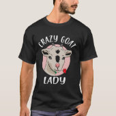 Crazy Goat Lady  Goat  Valentine s Day Tシャツ (正面)