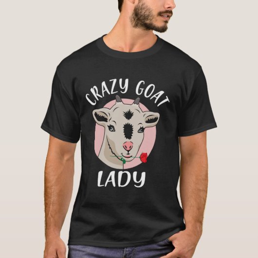 Crazy Goat Lady  Goat  Valentine s Day Tシャツ (正面)