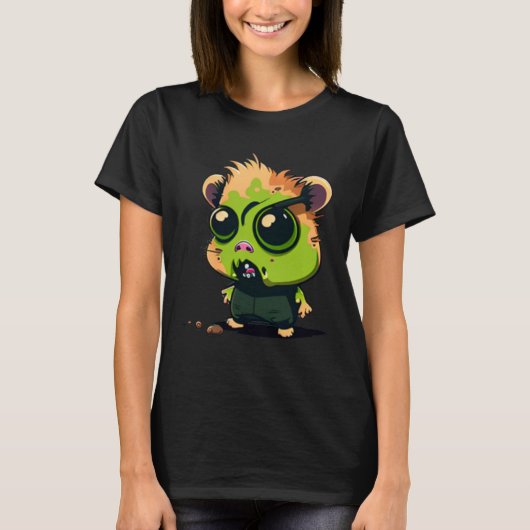 Crazy Hamster Zombie Tシャツ (正面)