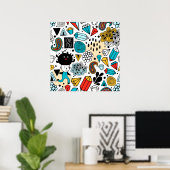 Crazy head ポスター (ホームオフィス)