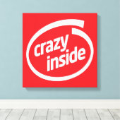 Crazy inside キャンバスプリント (インサイチュ (ウッドフロア))