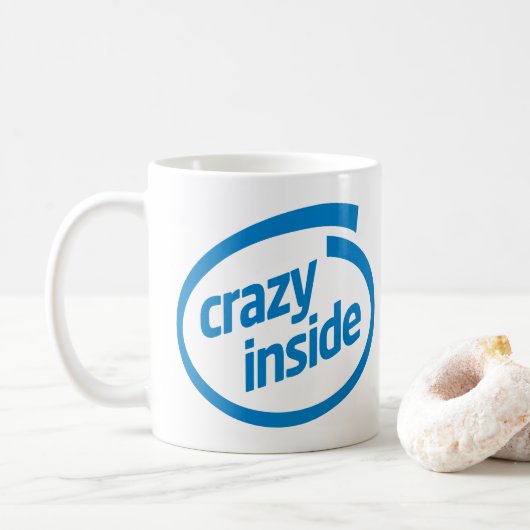 Crazy inside コーヒーマグカップ (ドーナツ)