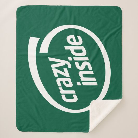 Crazy inside シェルパブランケット (正面)