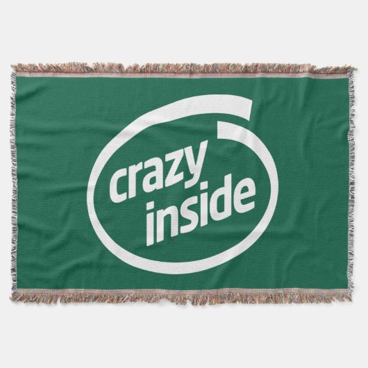 Crazy inside スローブランケット (正面)