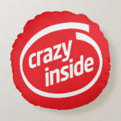 Crazy inside ラウンドクッション (正面)