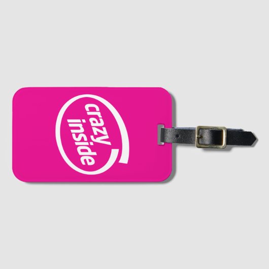 Crazy inside ラゲッジタグ (正面横)