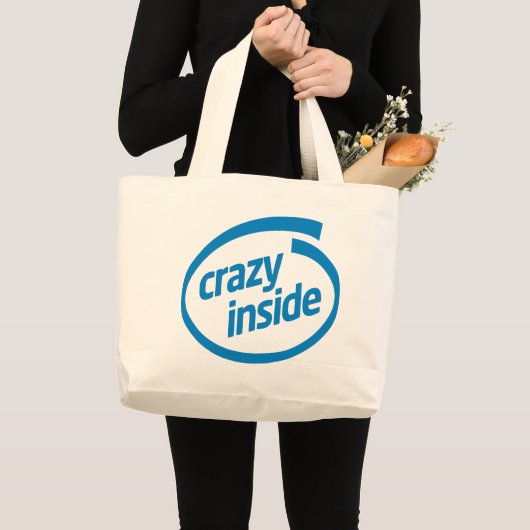 Crazy inside ラージトートバッグ (正面(商品))