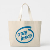 Crazy inside ラージトートバッグ (裏面)