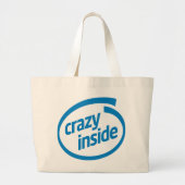 Crazy inside ラージトートバッグ (正面)