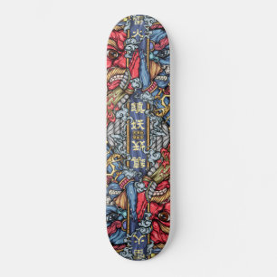 Crazy Japan Samurai Dragon Graffiti スケートボード