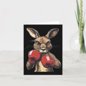 Crazy Kangaroo With Boxing Gloves For A Wild Punch カード (正面)
