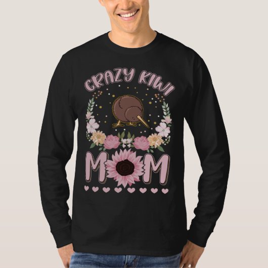 Crazy Kiwi Mom Kiwi Bird Girl Tシャツ (正面)