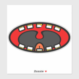 Crazy Laughing Mouth Cartoon シール