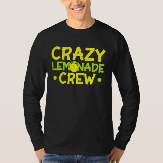Crazy Lemonade Crew Lemonade Stand Lemon Juice Bus Tシャツ (正面)