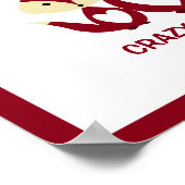 Crazy Like a Fox, Red Fox Burlap ポスター (角)