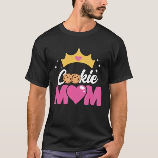 Crazy Mom Baking Mama Baker Chef Dessert Mothers D Tシャツ (正面)
