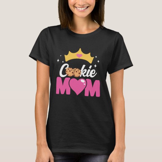 Crazy Mom Baking Mama Baker Chef Dessert Mothers D Tシャツ (正面)