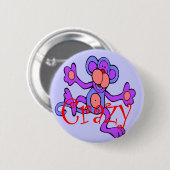 crazy.monkey 缶バッジ (正面&裏面)