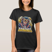 Crazy Monkey Go Bananas Sticker Tシャツ (正面)