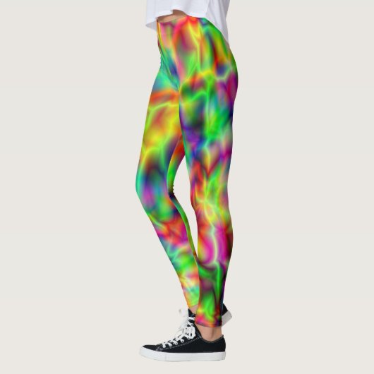 Crazy Neon Leggings レギンス (左)