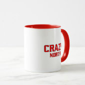 Crazy North Crveno Beli Crvena Zvezda マグカップ (正面右)