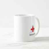 Crazy Nurse Personalized Name コーヒーマグカップ (正面右)