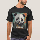 Crazy panda T-shirt design  Tシャツ (正面)
