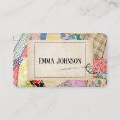 Crazy Patchwork Quilt Design 名刺 (正面)