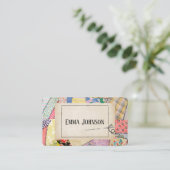 Crazy Patchwork Quilt Design 名刺 (スタンド正面)