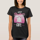 Crazy Pipe Organ Girl Organist  1 Tシャツ (正面)
