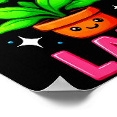 Crazy Plant Lady Gardening Funny Gardeners Men Wom ポスター (角)