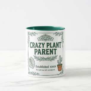 Crazy Plant Parent · ボタニカル・ユーモア・アート マグカップ