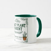 Crazy Plant Parent · ボタニカル・ユーモア・アート マグカップ (正面右)