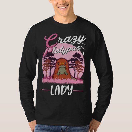 Crazy Platypus lady Platypus Girl Tシャツ (正面)