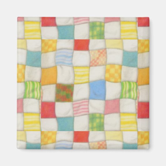 CRAZY QUILT スクエアマグネット マグネット (正面)