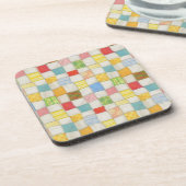 CRAZY QUILT ハードプラスチック コースター (左側)