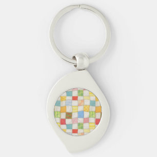 CRAZY QUILT メタル スワール キーチェーン