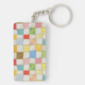 CRAZY QUILT 長方形アクリルキーチェーン キーホルダー (裏面)