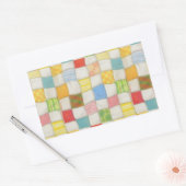 CRAZY QUILT 長方形ステッカー 長方形シール (封筒)
