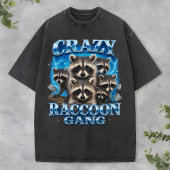 Crazy Raccoon Gang Bootleg Funny Animal Rap Tee Tシャツ