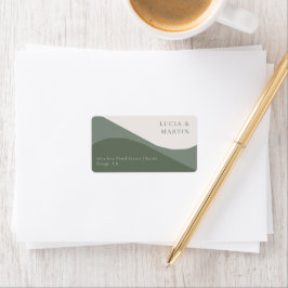 Crazy Right Now Wedding Address ラベル