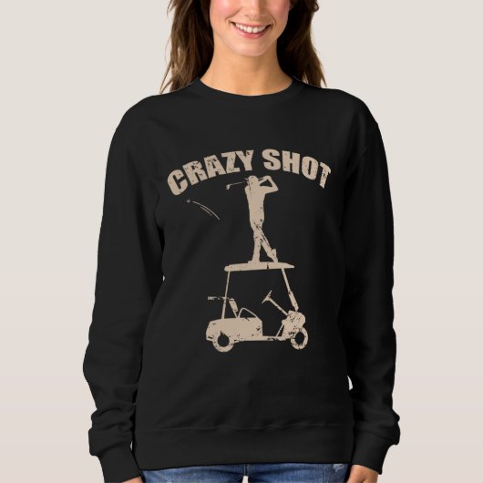 Crazy Shot Golf Golf Car Trendsport スウェットシャツ (正面)
