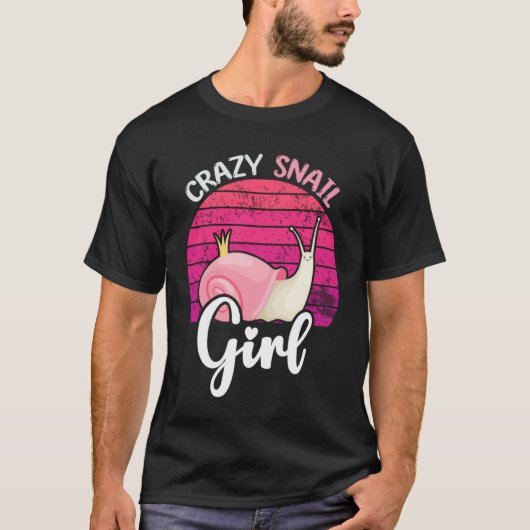 crazy snail  girl tシャツ (正面)