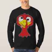Crazy Trippy Thanksgiving Turkey Head Tシャツ (正面)